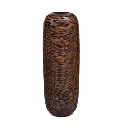 Bullet Polyresin Floor Vase (Brown)