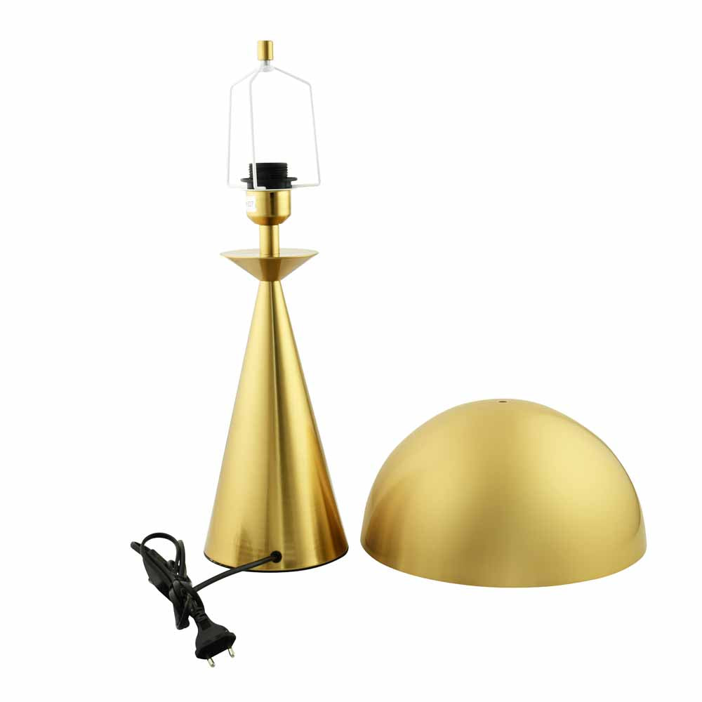 Metalia Mushroom Shaped Metal Table Lamp (Gold)