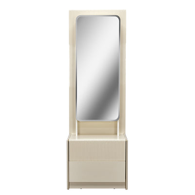 Nix Dresser with Mirror and Sensor LED Light (Beige)