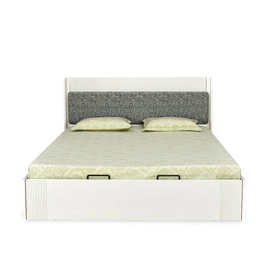 Nix King Bed with Hydraulic Storage (Beige)