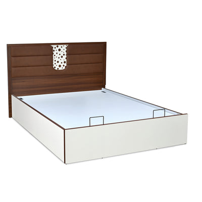 Noir Prime Bed with Semi Hydraulic Storage (White)