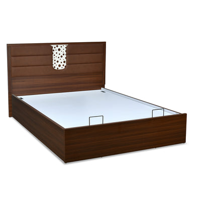Noir Prime Bed with Semi Hydraulic Storage (Walnut)