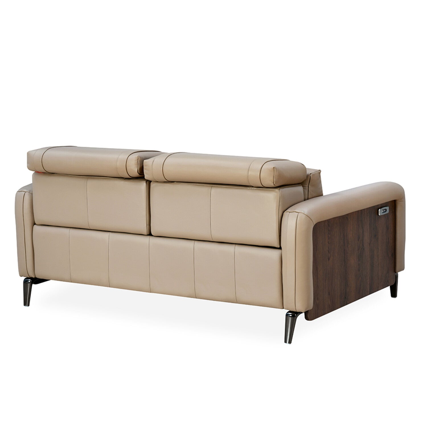 Olimpio 3 Seater Leather Electric Recliner (Beige)