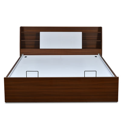 Ornate Prime Bed with Semi Hydraulic Storage (Walnut)