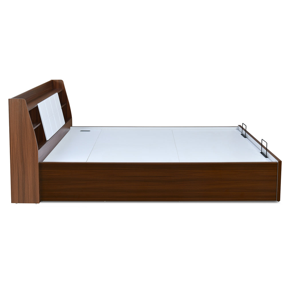 Ornate Prime Bed with Semi Hydraulic Storage (Walnut)