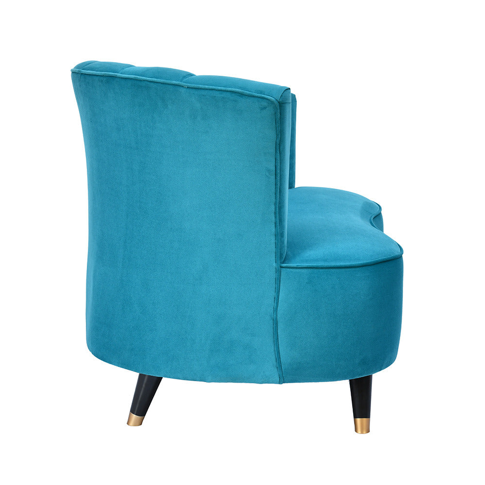 Riverside Fabric Right Arm Chair (Blue)