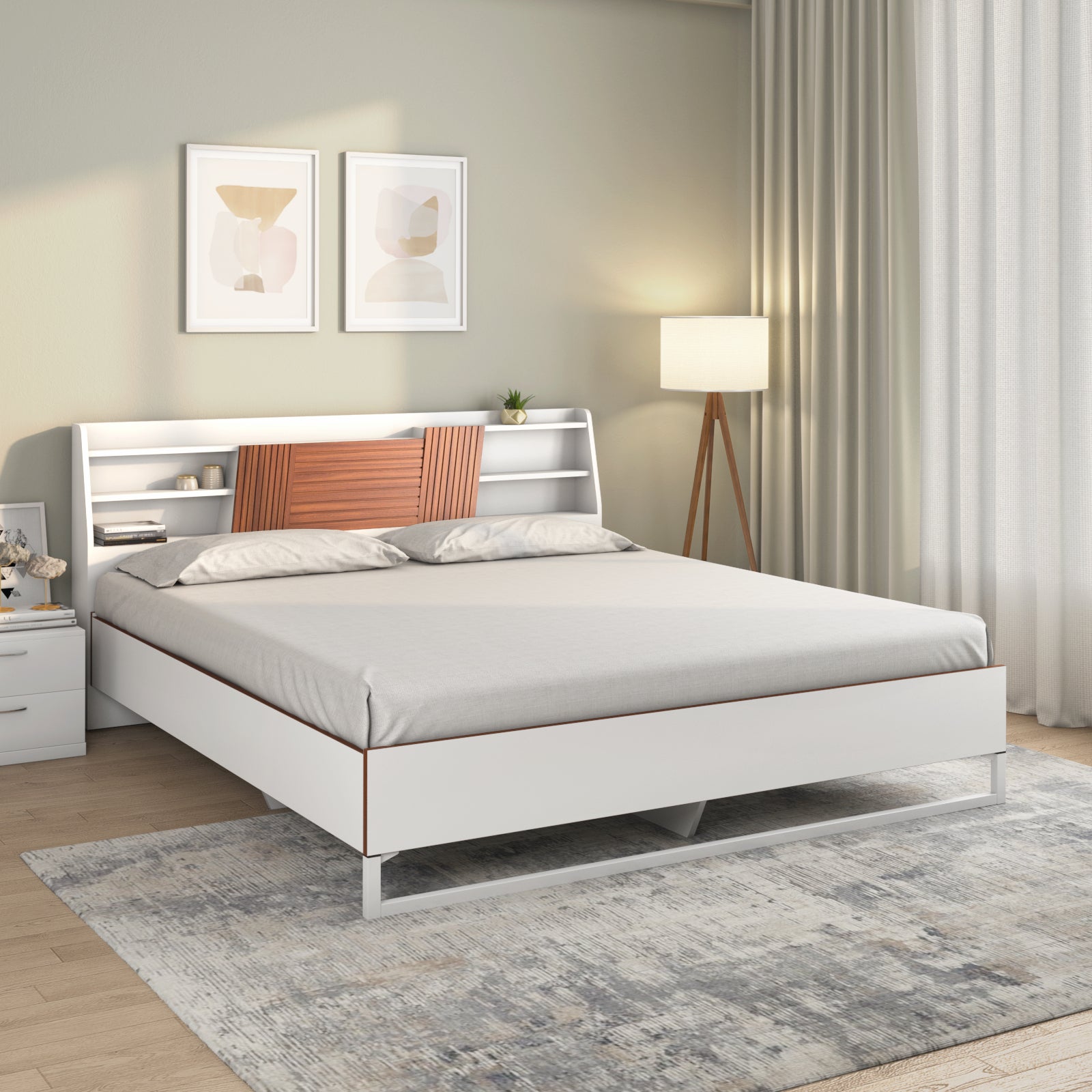 Slew Meta Bed (White)