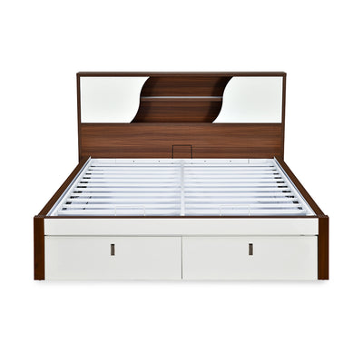 Malcom Premier Bed with Hydraulic Storage (White)