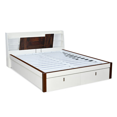 Slew Premier Bed with Hydraulic Storage (White)