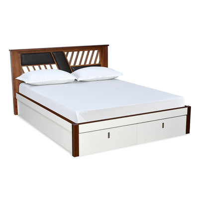 Zion Premier Bed with Full Hydraulic Storage (White)