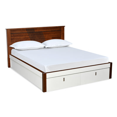 Electra Premier Bed with Full Hydraulic Storage (White)