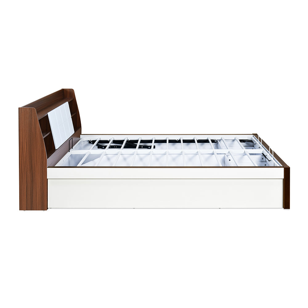 Ornate Premier Bed with Full Hydraulic Storage (White)