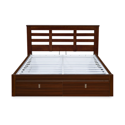 Maple Premier Bed with Hydraulic Storage (Walnut)