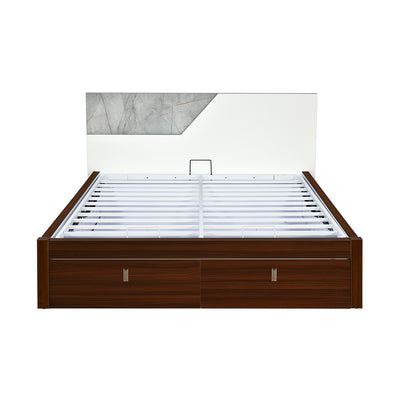 Asta Premier Bed with Full Hydraulic Storage (Walnut)