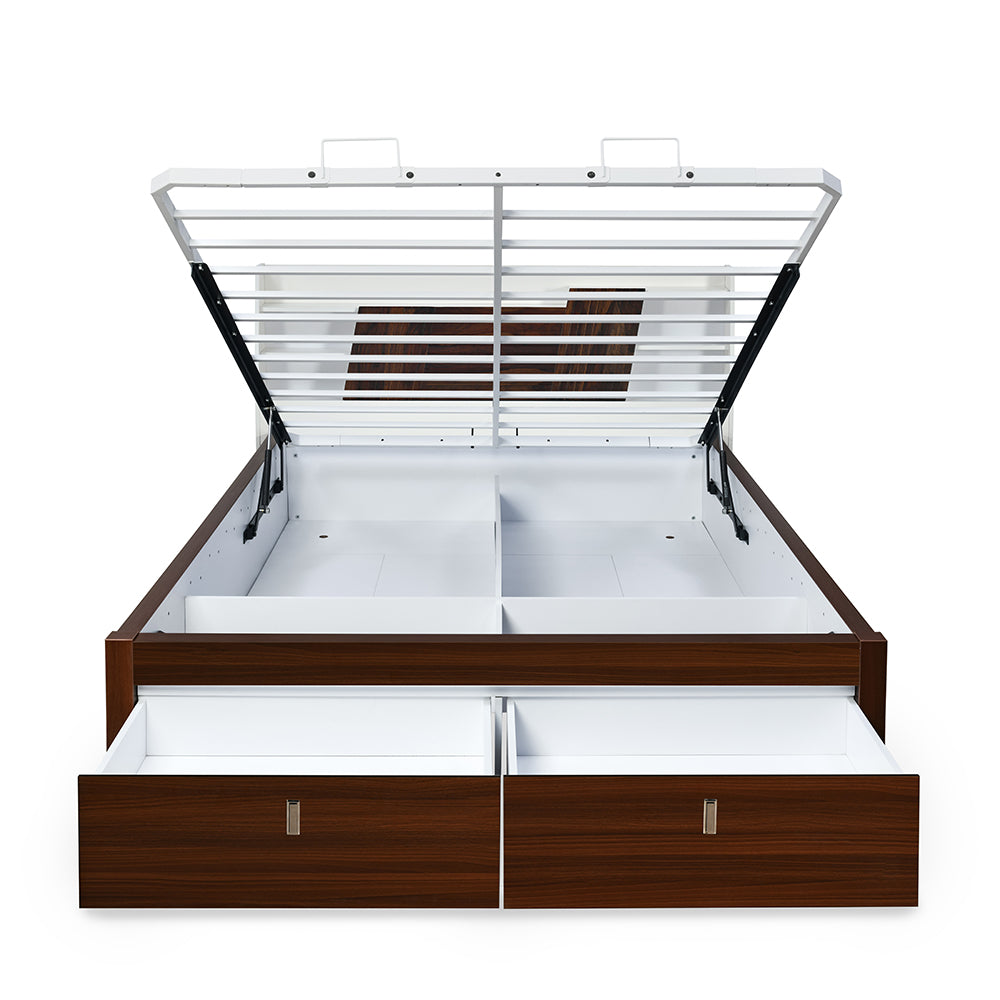 Slew Premier Bed with Full Hydraulic Storage (Walnut)