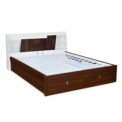 Slew Premier Bed with Hydraulic Storage (Walnut)