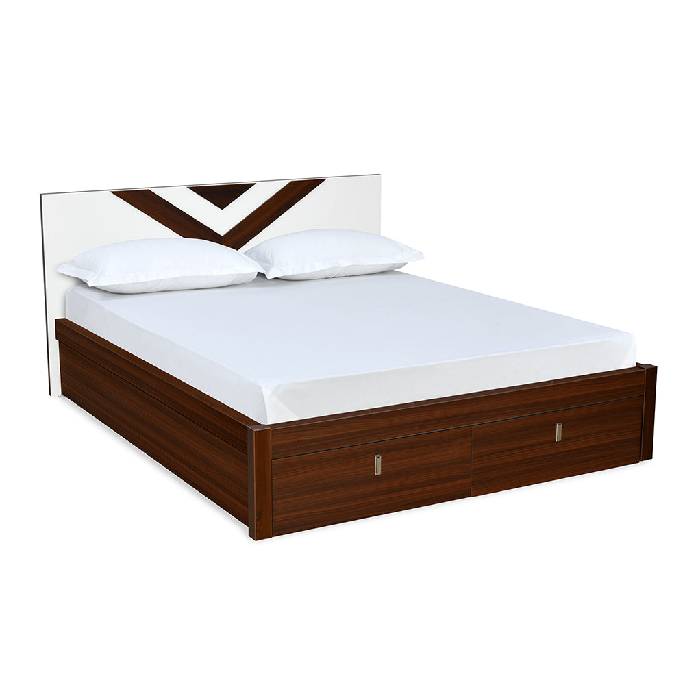 Orion Premier Bed with Full Hydraulic Storage (Walnut)