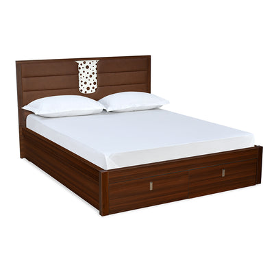 Noir Premier Bed with Hydraulic Storage (Walnut)