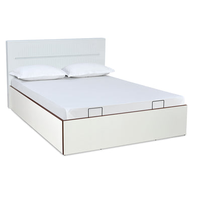 Capsule Prime Bed with Semi Hydraulic Storage (White)