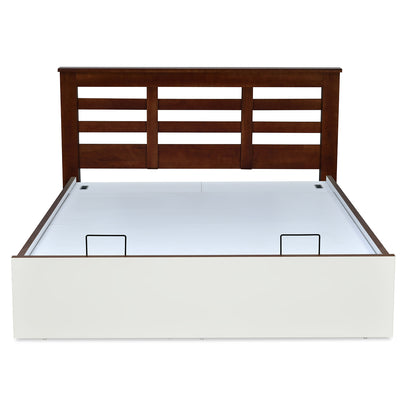 Maple Prime Bed with Semi Hydraulic Storage (White)