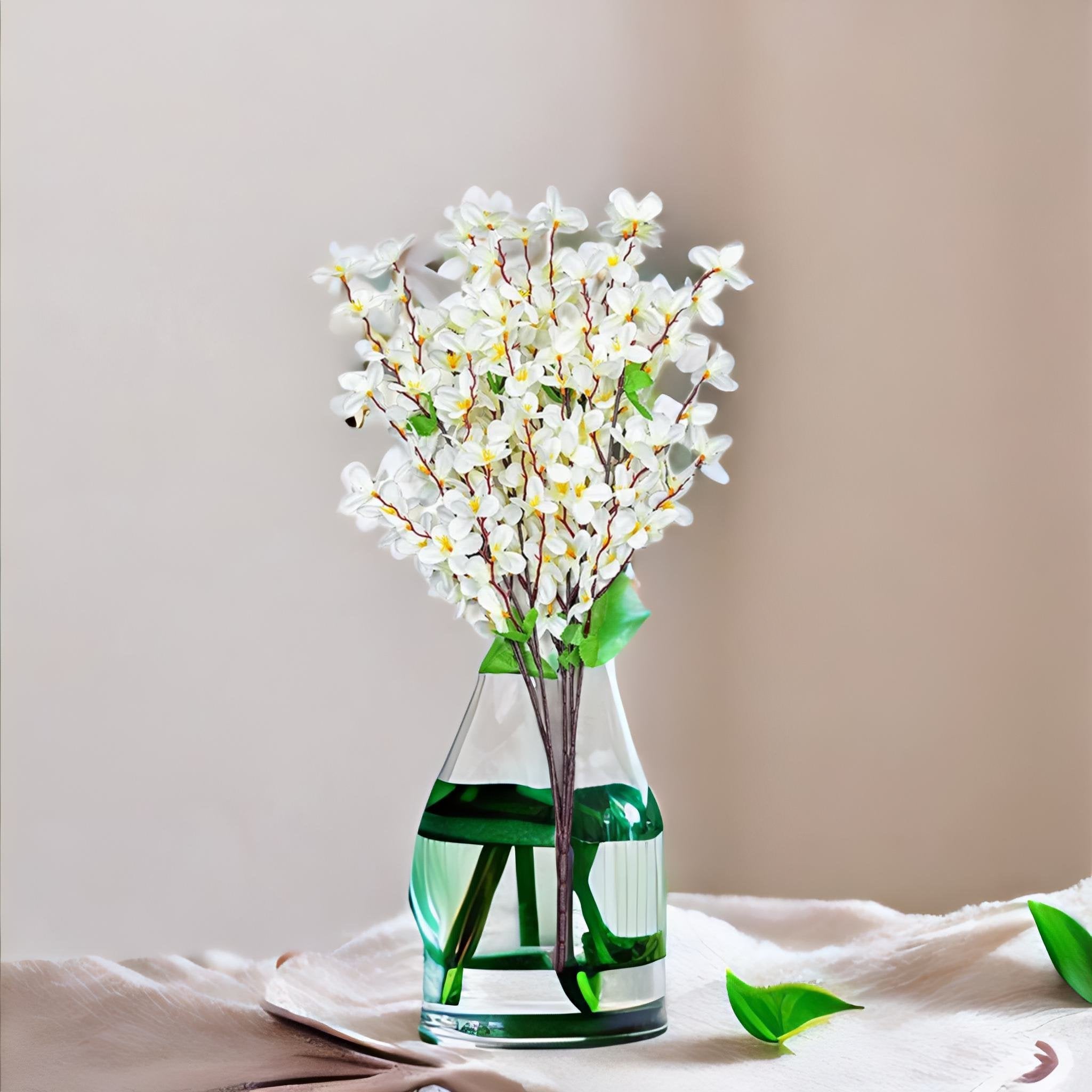 Hyacinth Artificial Flower Bunch (White)