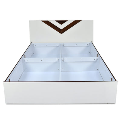 Orion Max Bed with Box Storage (White)