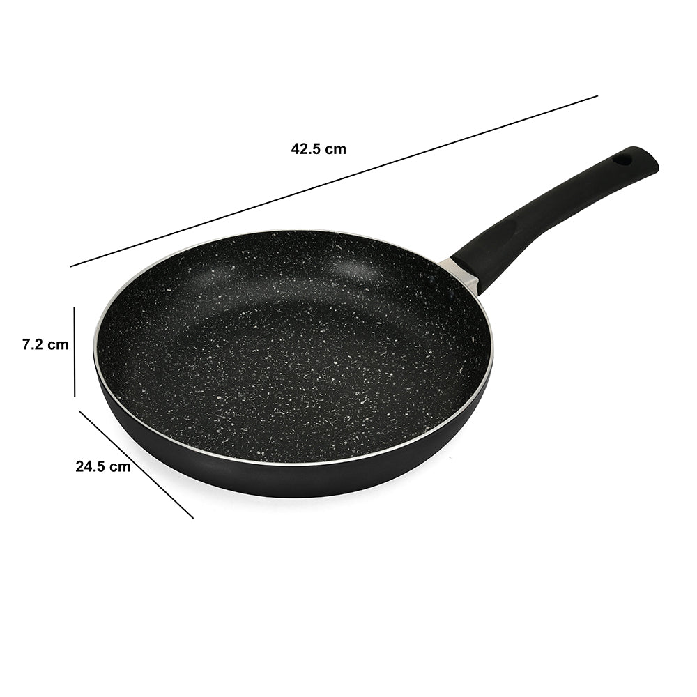 Bergner 12-Inch Non-Stick Stainless Steel Fry Pan with Lid - 12 inch - Silver
