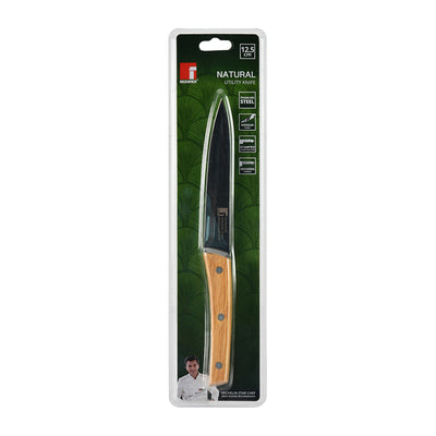 Bergner Nature Utility Knife (Brown & Silver)