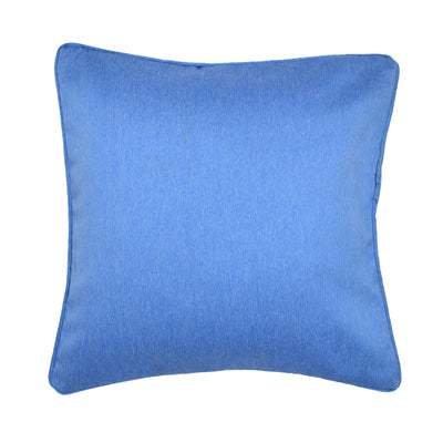 Ariana Visto Solid Polyester 16" x 16" Cushion Cover (Blue)