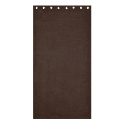 Grace Solids Opus 7 Ft Polyester Door Curtains Set Of 2 (Brown)