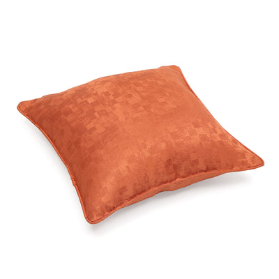 Ariana Veera Jacq Abstract Polyester 16" x 16" Cushion Cover (Rust)