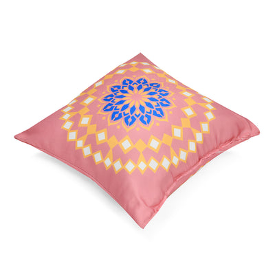 Ariel Mandala Craft Satin Fabric 12" x 12" Filled Cushion (Onion)