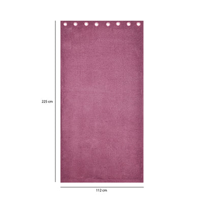 Grace Solids Opus 7 Ft Polyester Door Curtains Set Of 2 (Onion)