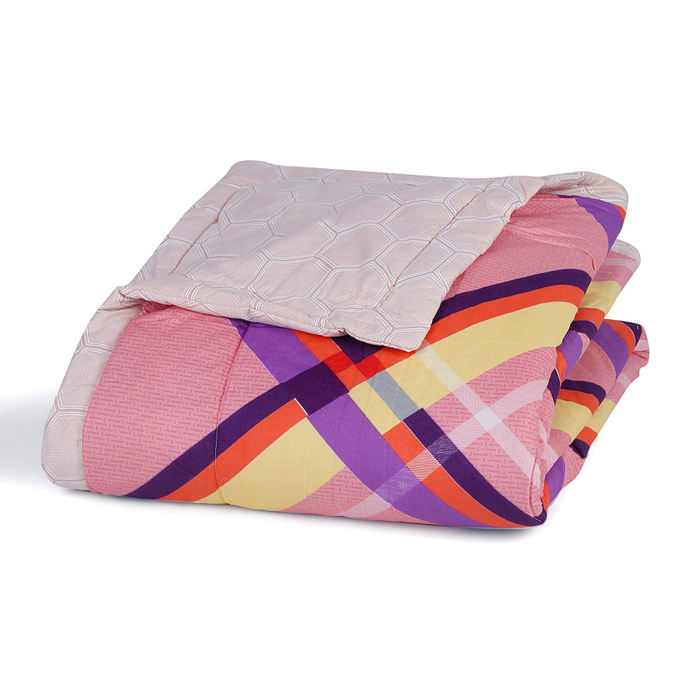 Ammara Checks Bed In A Bag Set of 6 Pink