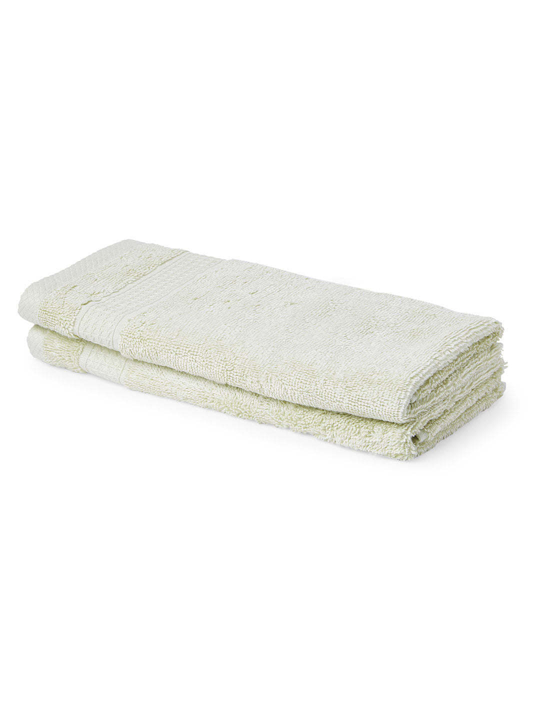 Spaces Organic 2 Pieces Hand Towels (Green)