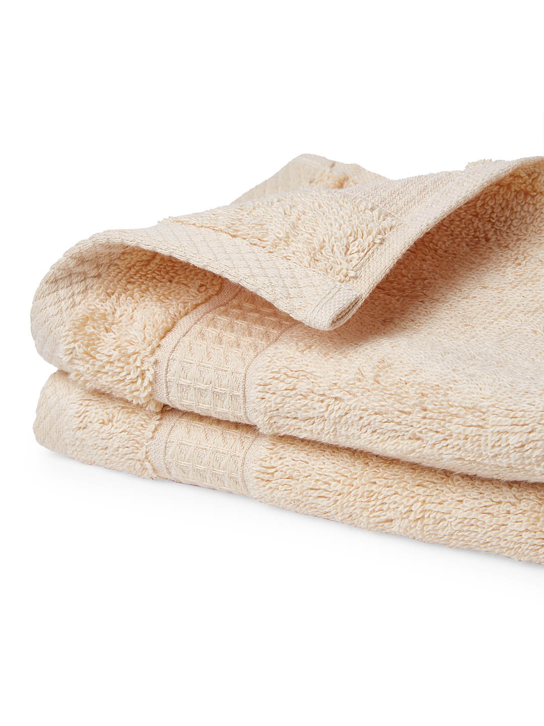 Spaces Organic 2 Pieces Hand Towels (Brown)