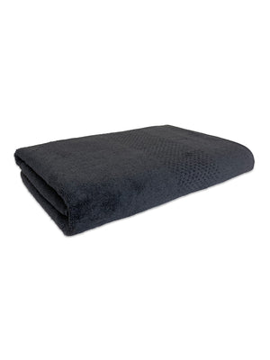 Spaces Swift Dry 450 GSM Solid Large Bath Towel (Black)