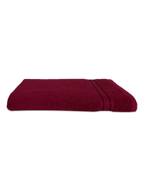Spaces Swift Dry 450 GSM Solid Large Bath Towel (Red)