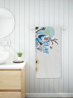 Spaces Kids 380 GSM Disney Large Bath Towel (White)