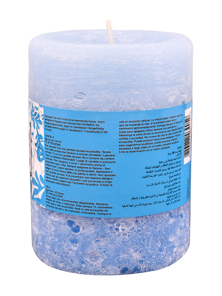 Rosemoore Lavender Scented Pillar Candle (Blue)