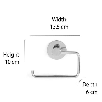 J Type Wall Toilet Paper Holder (Silver)