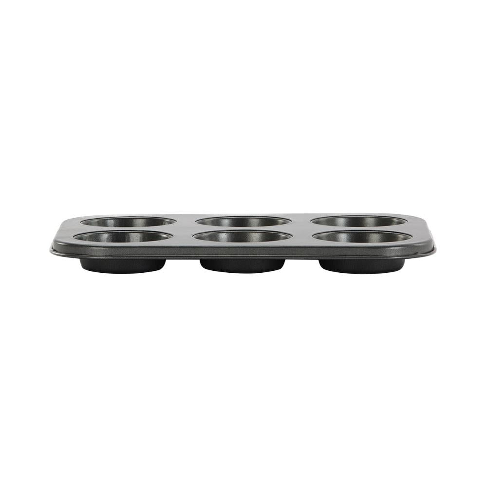 6 Cups Bakeware Muffin Tray (Black)
