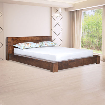 Amelia Solid Wood Without Storage Queen Bed (Espresso)