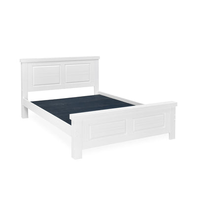 Anderson Solid Wood Queen Bed Without Storage (White)