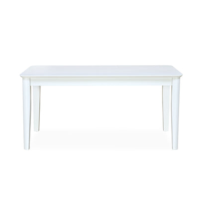 Angelo Solid Wood 6 Seater Dining Table (White)
