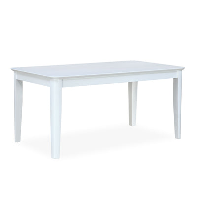 Angelo Solid Wood 6 Seater Dining Table (White)
