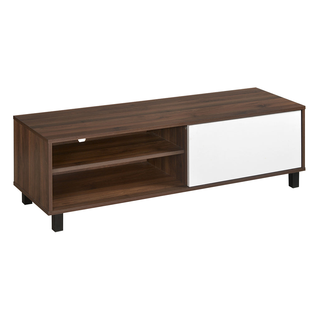 Astero Low Height Wall Unit (Walnut with White)