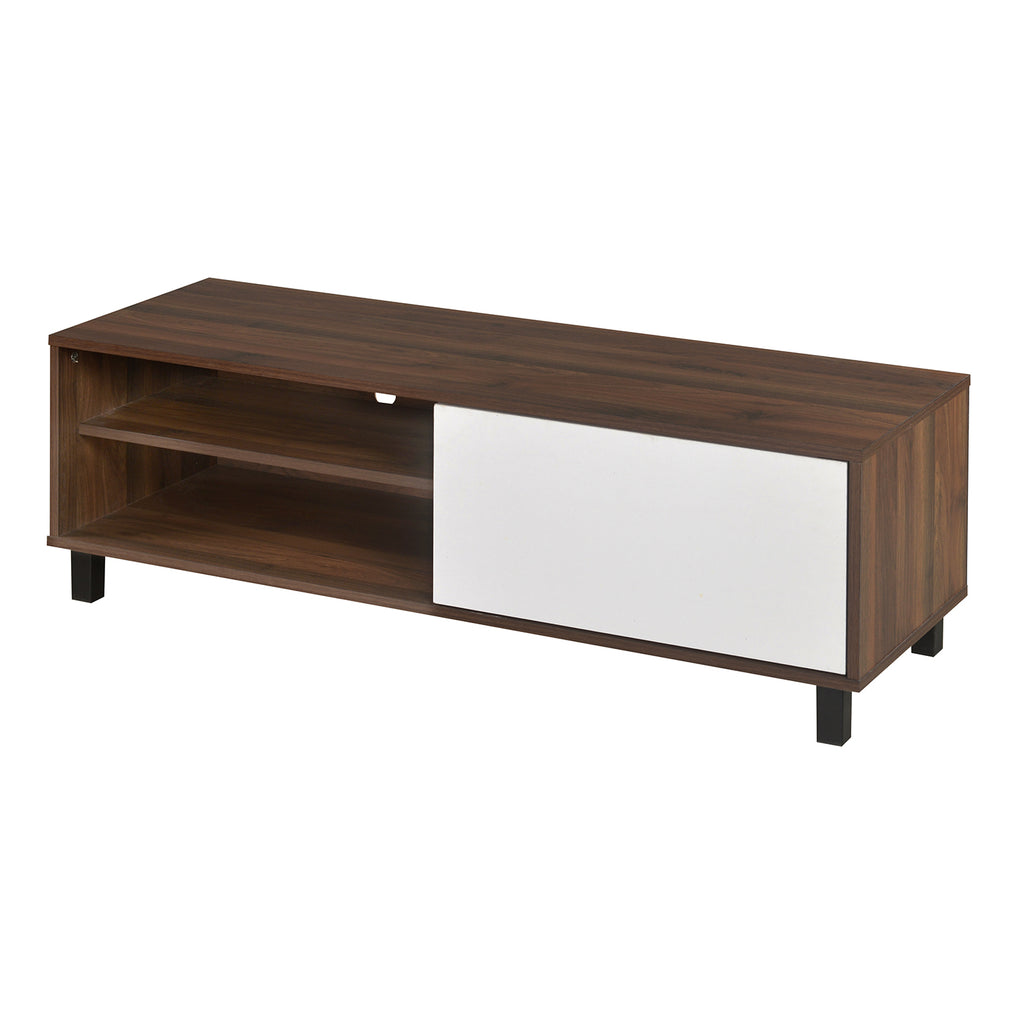 Astero Low Height Wall Unit (Walnut with White)