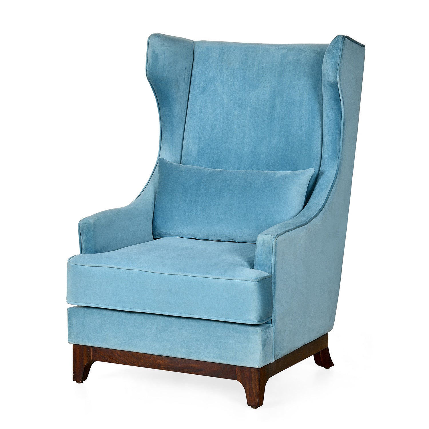Barnet Wingback Chair (Aqua)