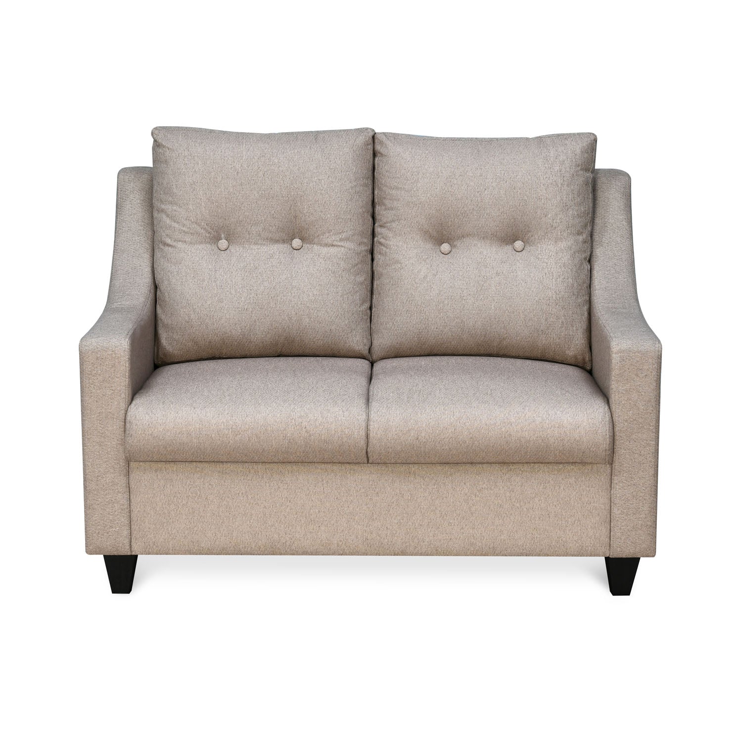 Brutus 2 Seater Fabric Sofa (Light Brown)